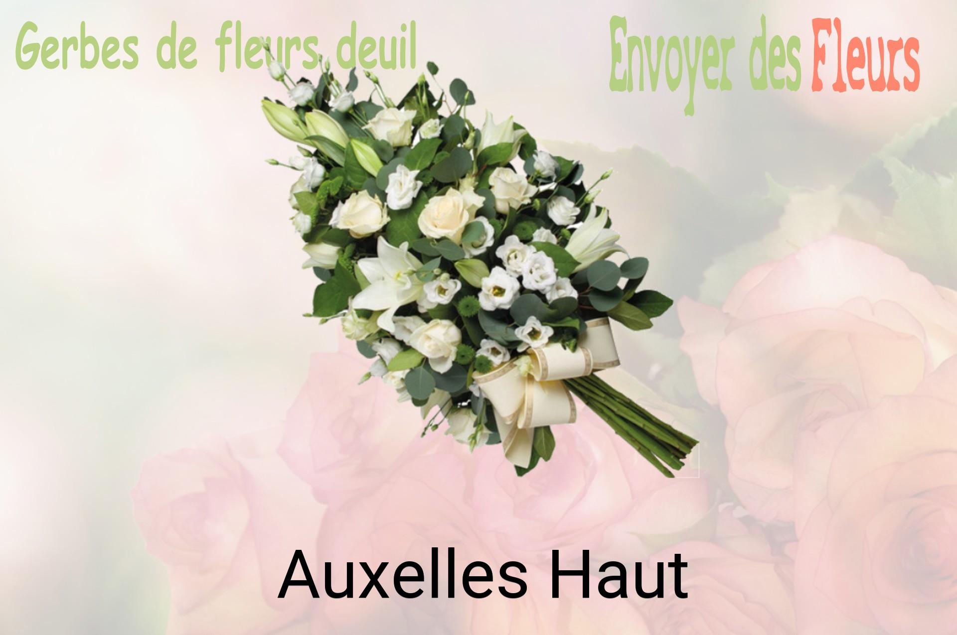Gerbe de fleurs de deuil livrée à Auxelles-Haut